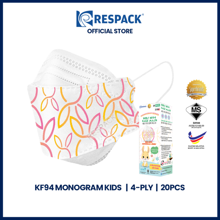 Kids KF94 Face Mask Monogram Series PackXpress by RESPACK