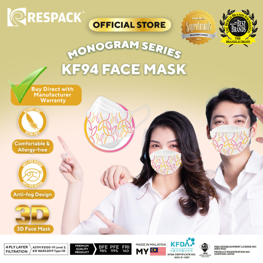 KF94 Face Mask Monogram Series PackXpress by RESPACK