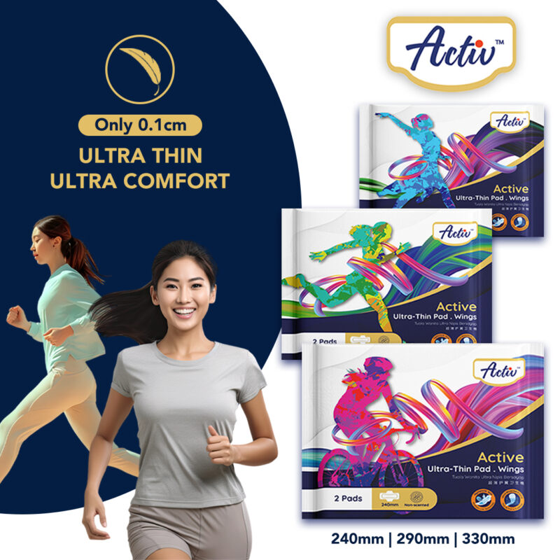 [TRAVEL PACK] Activ Active Ultra-Thin Pad with Moisture-Lock Technology ...